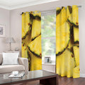 Pineapple Slices Print Extra Wide Grommet Curtains