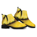 Pineapple Slices Print Flat Ankle Boots