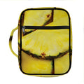 Pineapple Slices Print Front Pocket Bible Bag