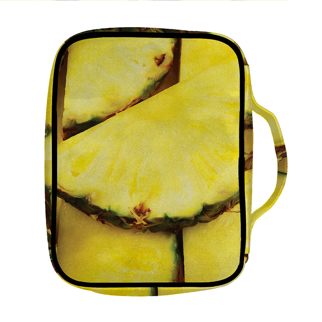 Pineapple Slices Print Front Pocket Bible Bag