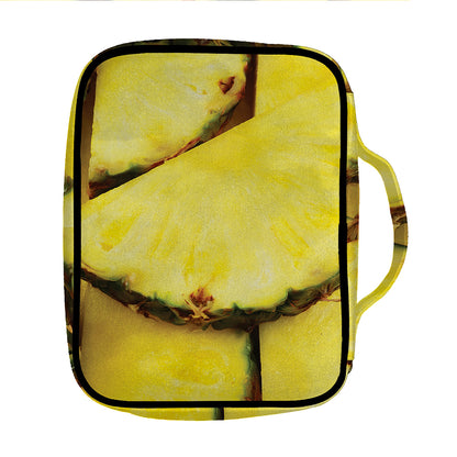 Pineapple Slices Print Front Pocket Bible Bag