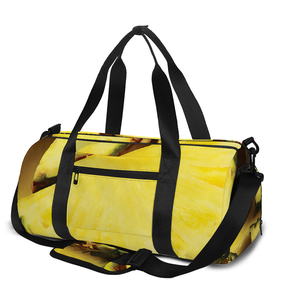 Pineapple Slices Print Gym Bag