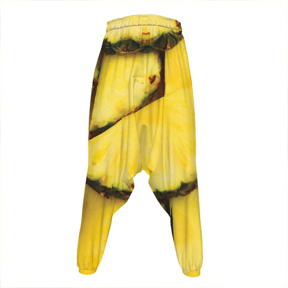 Pineapple Slices Print Hammer Pants