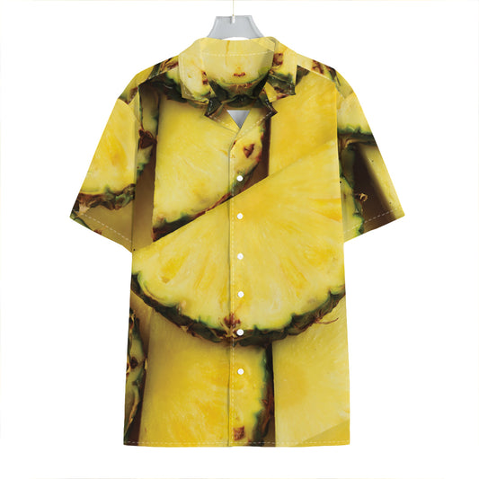 Pineapple Slices Print Hawaiian Shirt