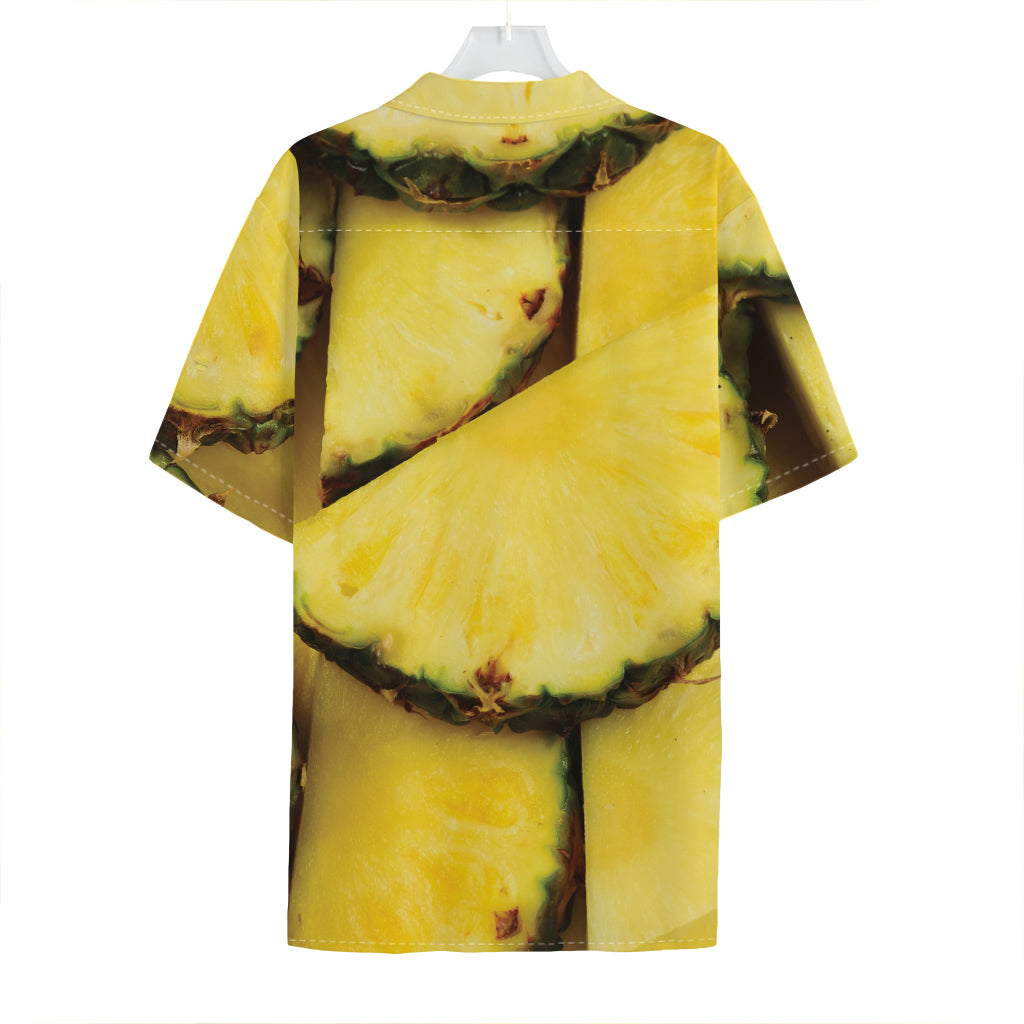 Pineapple Slices Print Hawaiian Shirt