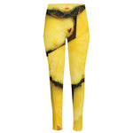 Pineapple Slices Print High-Waisted Pocket Leggings