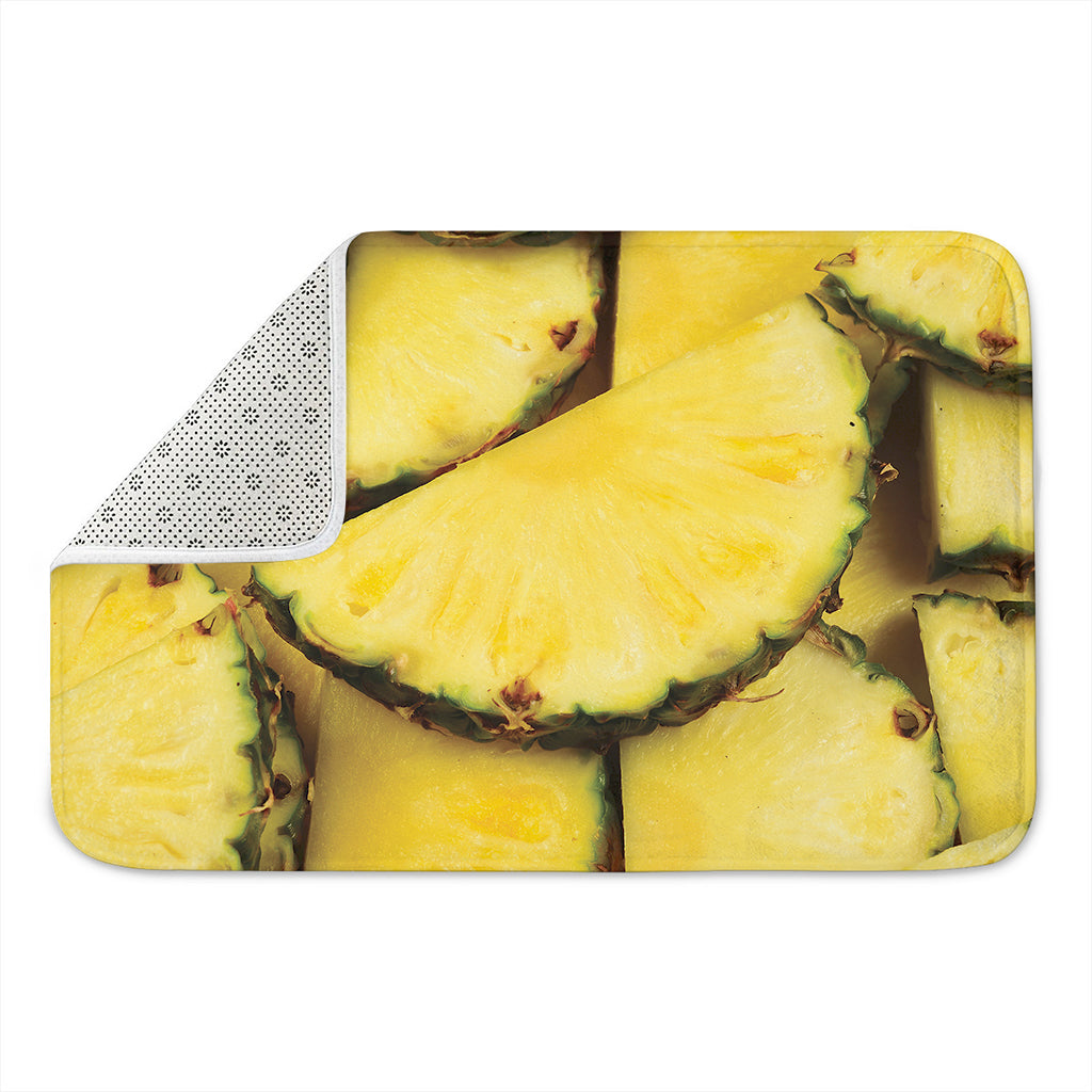 Pineapple Slices Print Indoor Door Mat