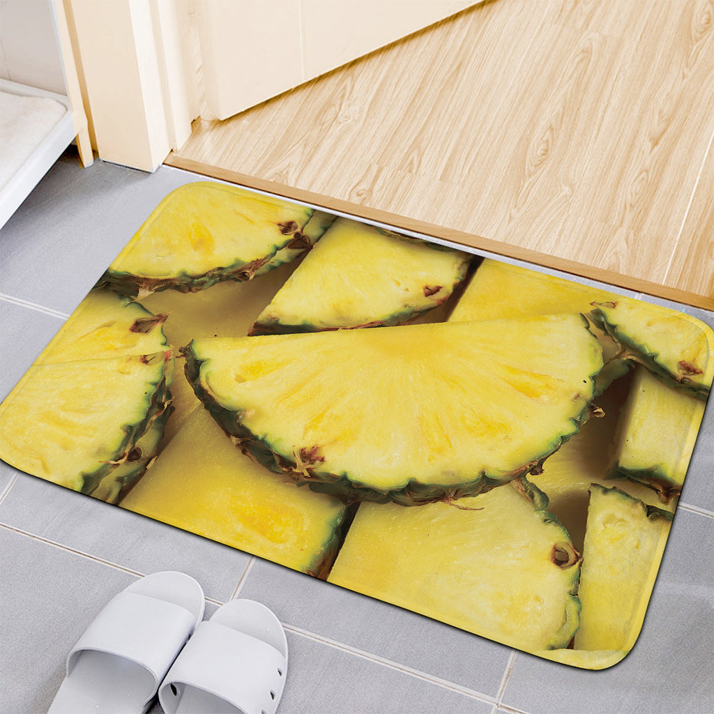Pineapple Slices Print Indoor Door Mat