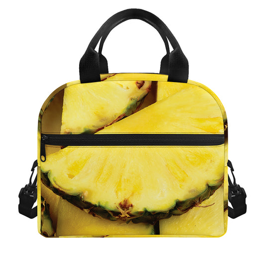 Pineapple Slices Print Insulated Lunch Bag