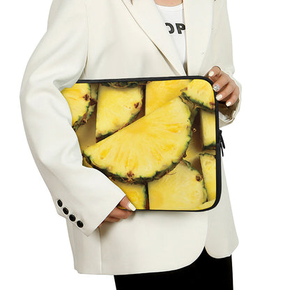 Pineapple Slices Print Laptop Sleeve