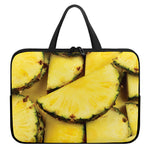 Pineapple Slices Print Laptop Sleeve With Handle
