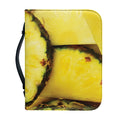 Pineapple Slices Print Leather Bible Cover