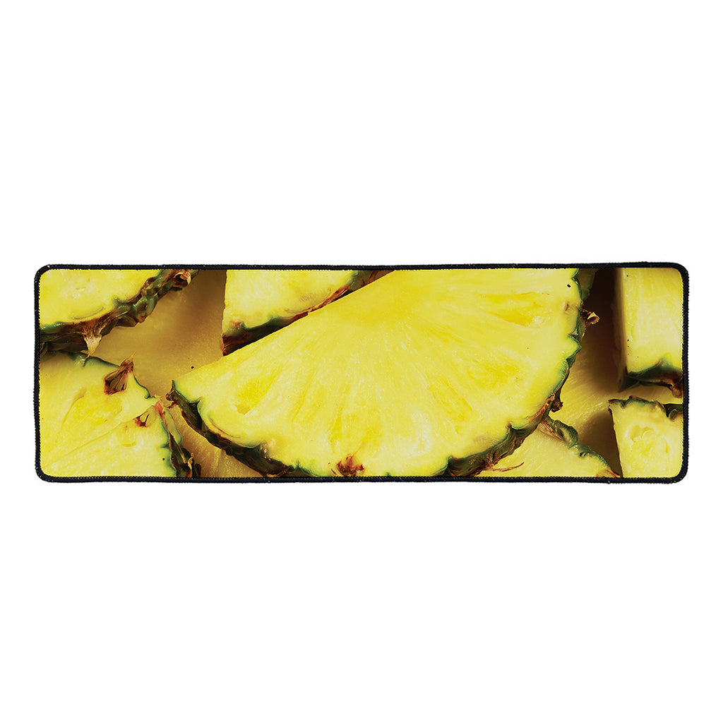 Pineapple Slices Print Long Kitchen Mat