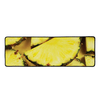 Pineapple Slices Print Long Kitchen Mat