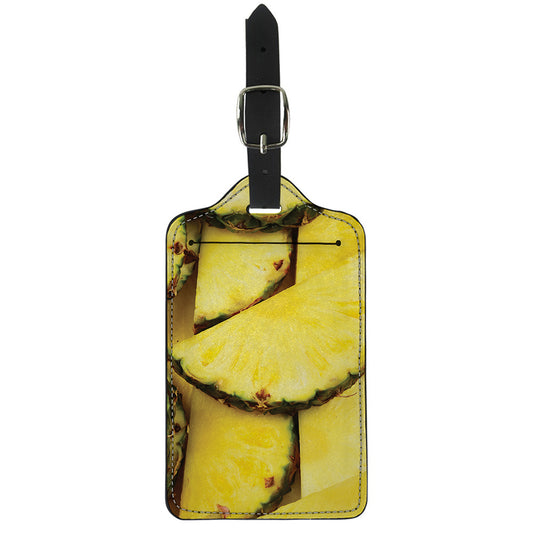 Pineapple Slices Print Luggage Tag