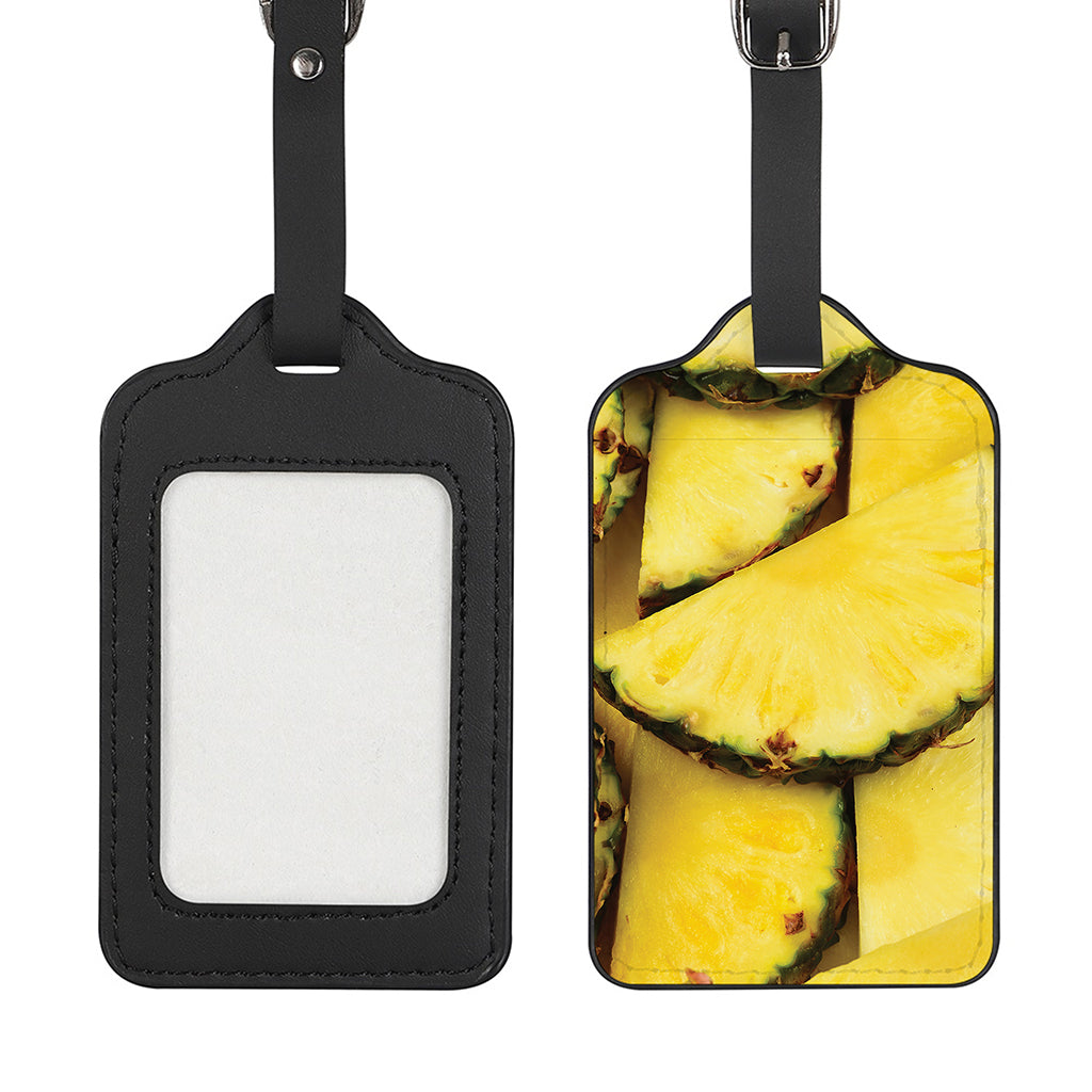 Pineapple Slices Print Luggage Tag