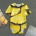 Pineapple Slices Print Men's Bodysuit