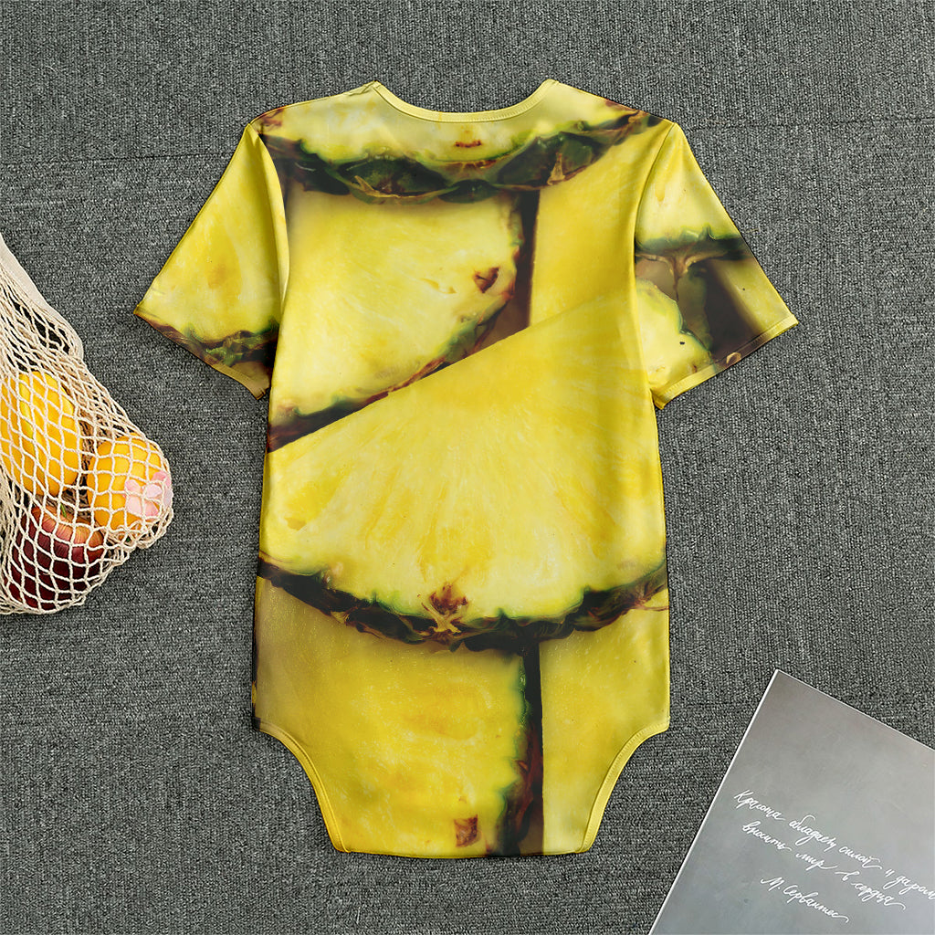 Pineapple Slices Print Men's Bodysuit