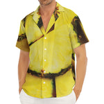 Pineapple Slices Print Men's Deep V-Neck Shirt