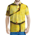 Pineapple Slices Print Men's Polo Shirt