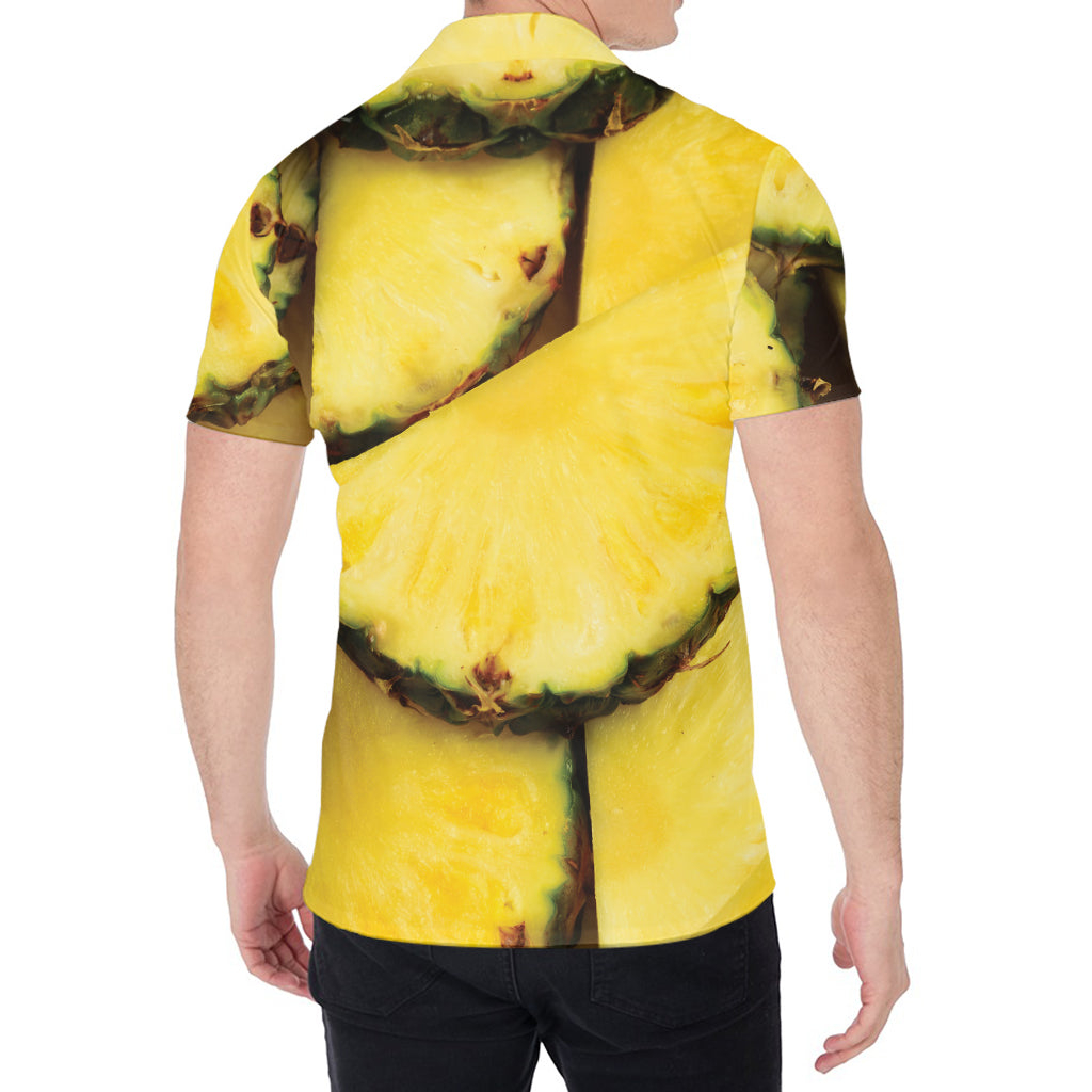 Pineapple Slices Print Men's Shirt