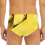 Pineapple Slices Print Men's Triangle Swim Briefs
