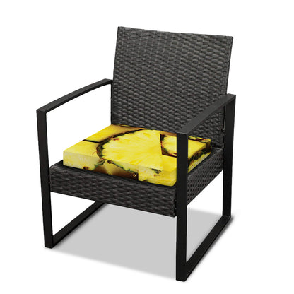 Pineapple Slices Print Outdoor Seat Cushion Cover