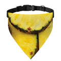Pineapple Slices Print Over The Collar Dog Bandana