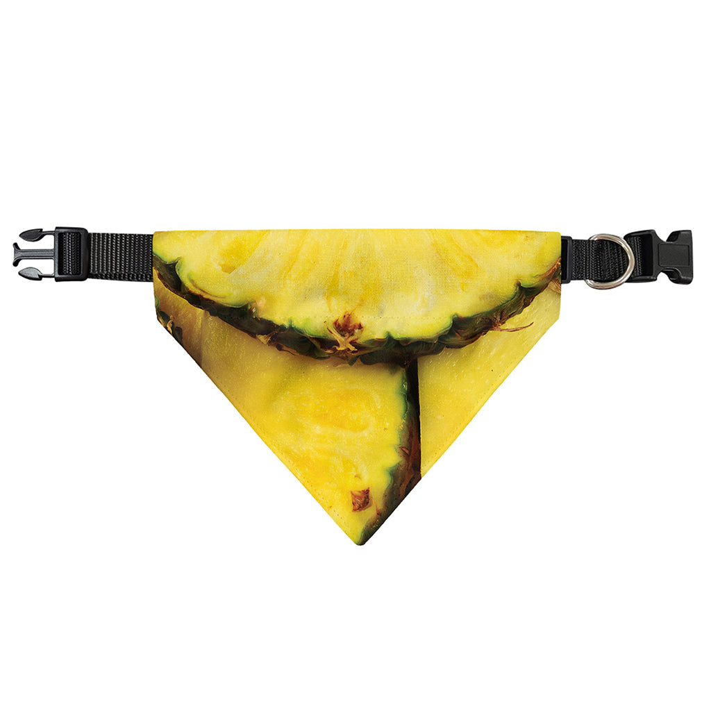 Pineapple Slices Print Over The Collar Dog Bandana