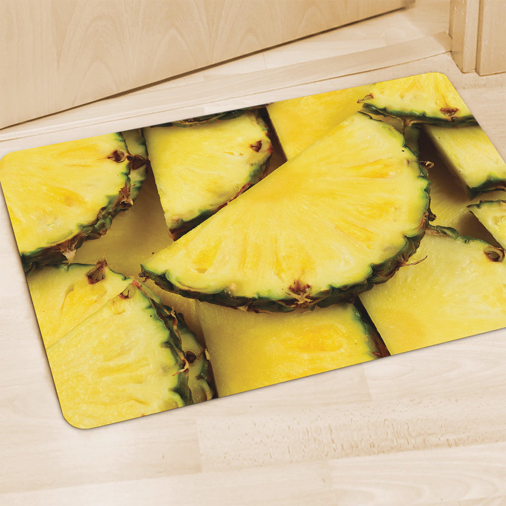 Pineapple Slices Print Polyester Doormat