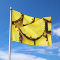 Pineapple Slices Print Polyester Flag