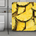 Pineapple Slices Print Polyester Shower Curtain