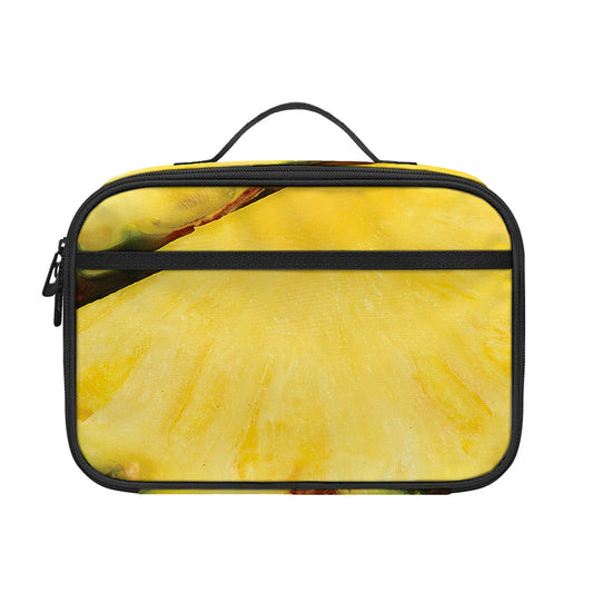 Pineapple Slices Print Portable Lunch Bag