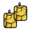Pineapple Slices Print Pot Holders