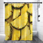 Pineapple Slices Print Premium Shower Curtain