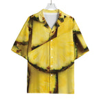 Pineapple Slices Print Rayon Hawaiian Shirt