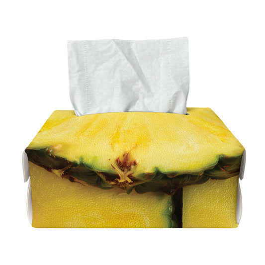 Pineapple Slices Print Rectangle Tissue Box Cover