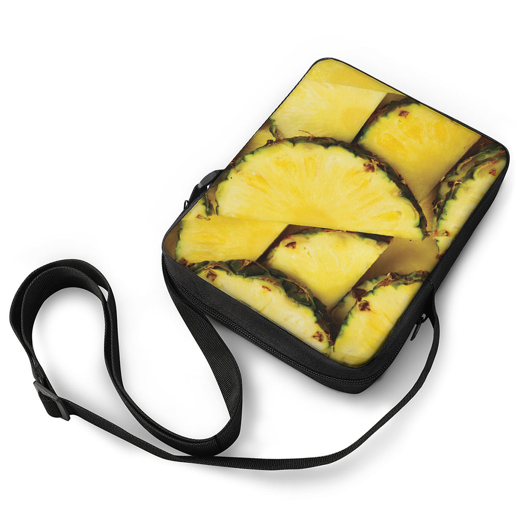 Pineapple Slices Print Rectangular Crossbody Bag