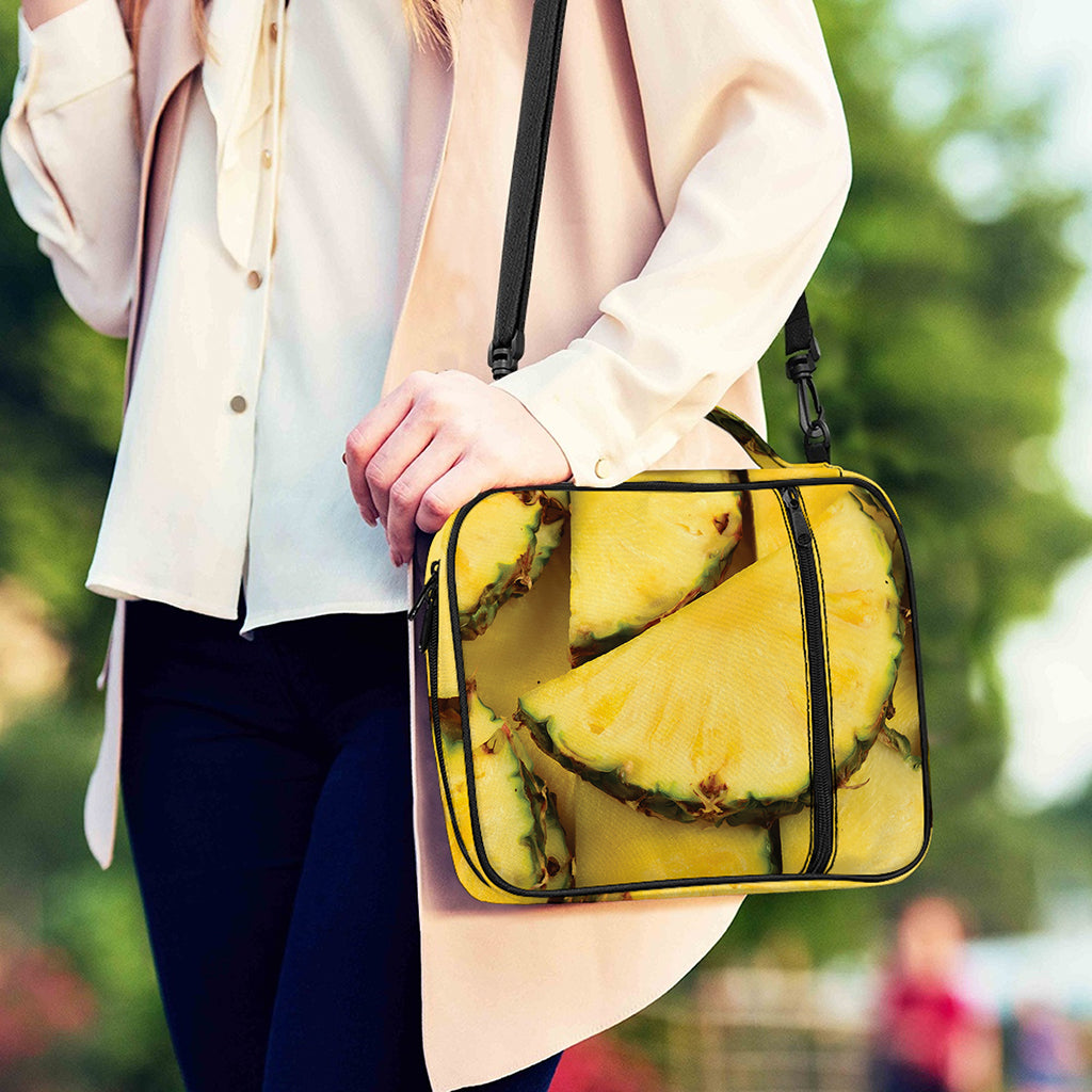 Pineapple Slices Print Shoulder Strap Bible Bag
