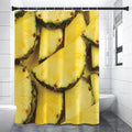 Pineapple Slices Print Shower Curtain