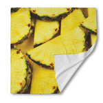Pineapple Slices Print Silk Bandana