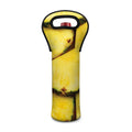 Pineapple Slices Print Single Neoprene Wine Tote
