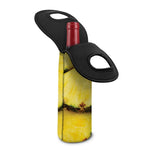 Pineapple Slices Print Single Neoprene Wine Tote