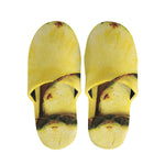 Pineapple Slices Print Slippers