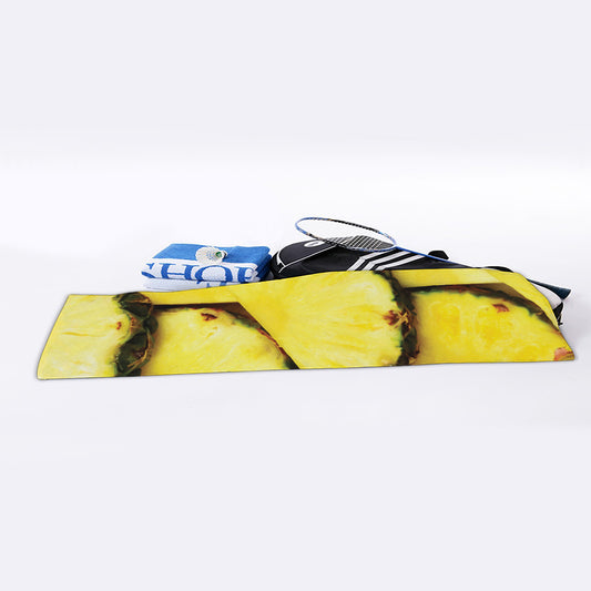 Pineapple Slices Print Sports Towel