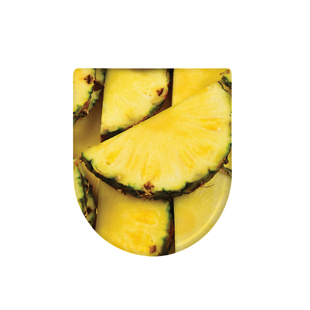 Pineapple Slices Print Toilet Lid Cover