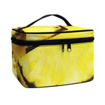 Pineapple Slices Print Travel Makeup Bag