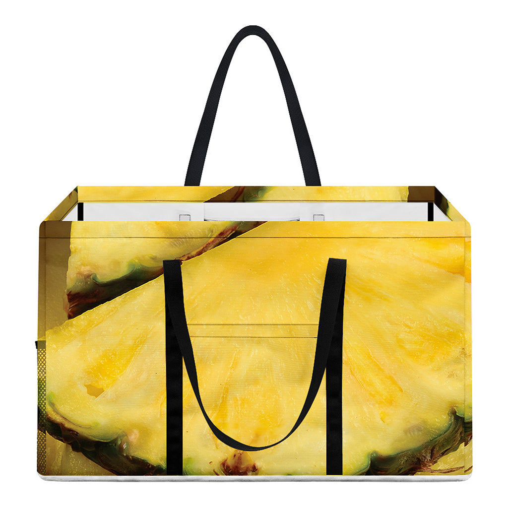 Pineapple Slices Print Utility Tote Bag