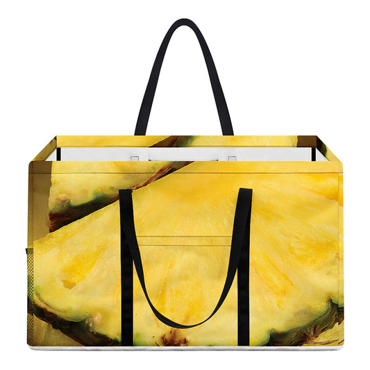 Pineapple Slices Print Utility Tote Bag