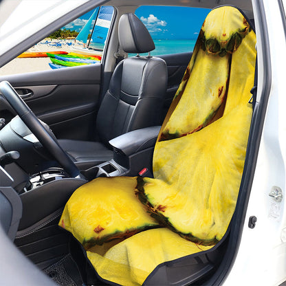 Pineapple Slices Print Waterproof Car Seat Cover